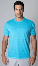 Carregar imagem no visualizador da galeria, T-Shirt Gola Careca Com Bordado AZUL
