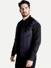 Carregar imagem no visualizador da galeria, Jaqueta Puffer Ellus Baseball NY Patch Azul Marinho

