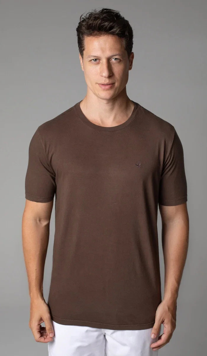 T-Shirt Manga Curta Gola Careca Lisa Reativa